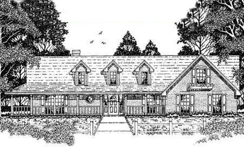 Country Style House Plan - 3 Beds 2 Baths 2075 Sq/Ft Plan #42-178