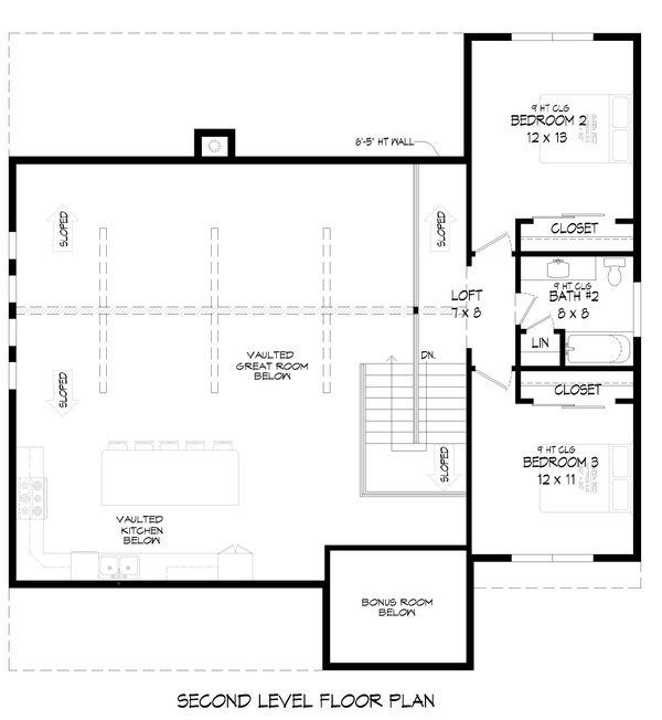 Home Plan - Traditional Floor Plan - Upper Floor Plan #932-482