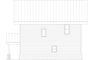 Exterior - Rear Elevation for Modern House Plan #932-422 - 3 bed, 2 bath