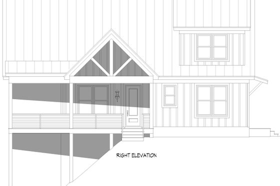 Exterior - Other Elevation 6 for Country House Plan #932-1181 - 3 bed, 2.5 bath