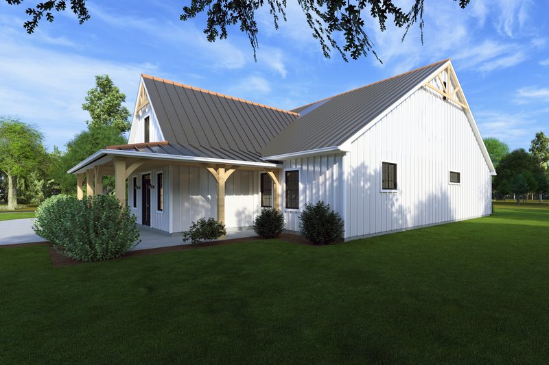 House Blueprint - Exterior - Other Elevation 1 for Farmhouse House Plan #1111-30 - 4 bed, 2.5 bath