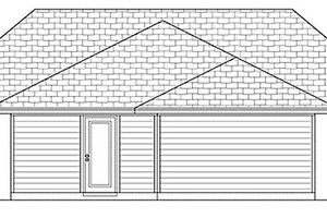 Exterior - Rear Elevation for Cottage House Plan #84-446 - 3 bed, 2 bath