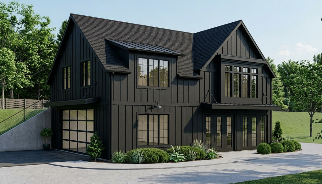 Exterior - Front Elevation 2 for Country House Plan #1064-266, 1 bath