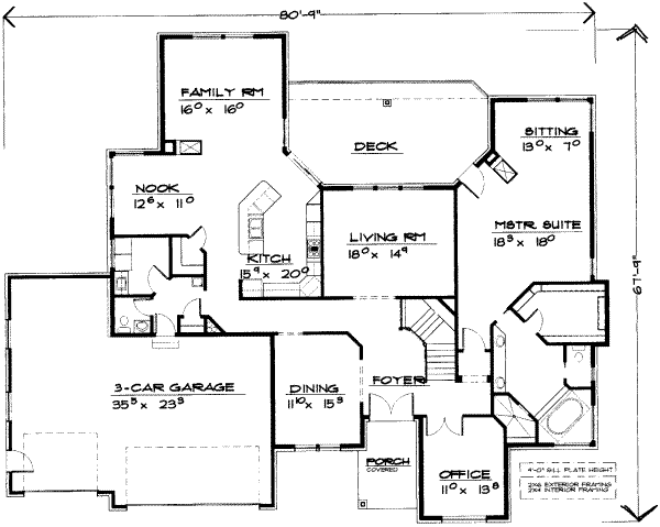 European Floor Plan - Main Floor Plan #308-183