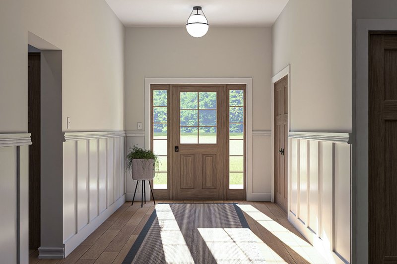 Architectural House Design - Interior - Entry for Barndominium House Plan #455-262 - 3 bed, 2 bath