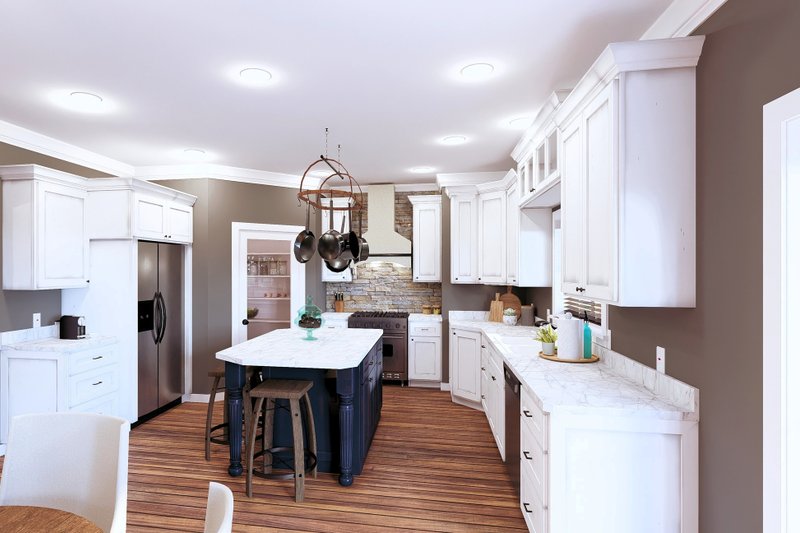 Architectural House Design - Interior - Kitchen 1 for Bungalow House Plan #44-197 - 3 bed, 2.5 bath