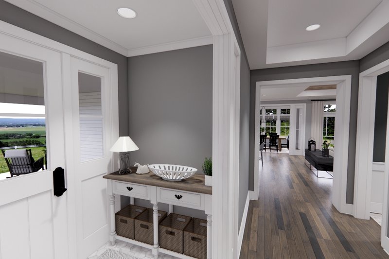 Dream House Plan - Interior - Entry 2 for Farmhouse House Plan #51-1564 - 4 bed, 3.5 bath
