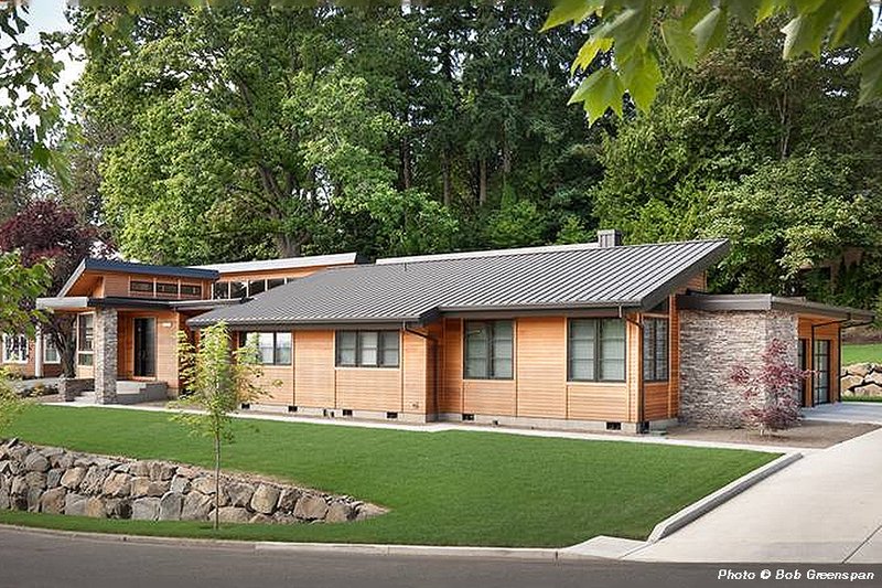 Dream House Plan - Front View - 3300 square foot Modern home