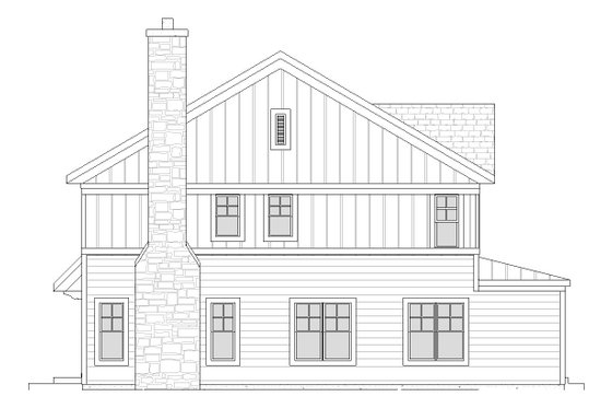 Exterior - Other Elevation 1 for Farmhouse House Plan #901-9 - 3 bed, 2.5 bath