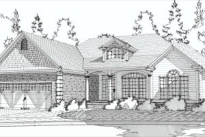 Traditional Exterior - Front Elevation Plan #63-191