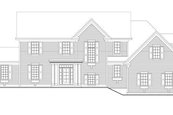 Exterior - Front Elevation 3 House Plan #51-540 - 4 bed, 2.5 bath