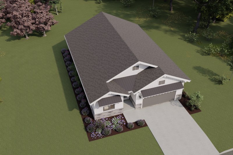 Architectural House Design - Exterior - Other Elevation for Farmhouse House Plan #1069-36 - 2 bed, 2 bath