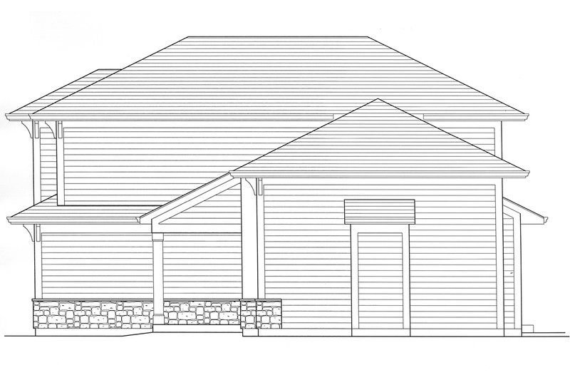 Home Plan - Right Side Elevation