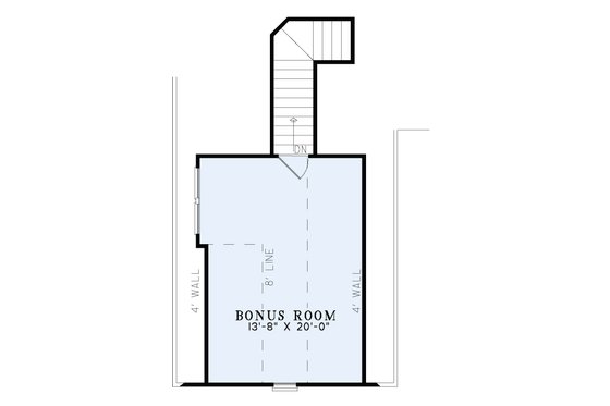 Floor Plan - Upper Floor for European House Plan #17-2417 - 4 bed, 2 bath