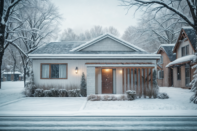 House Blueprint - Exterior - Front Elevation 4 for Contemporary House Plan #23-2834 - 3 bed, 1 bath