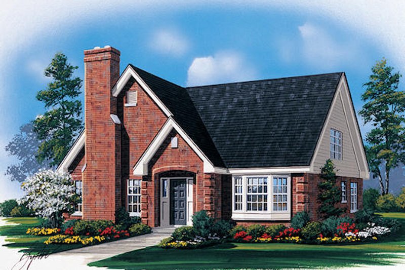 Traditional Style House Plan - 3 Beds 2.5 Baths 1922 Sq/Ft Plan #57-437