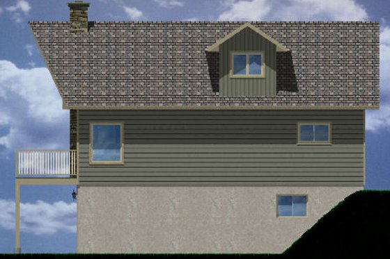 Exterior - Other Elevation 1 for Contemporary House Plan #126-166 - 3 bed, 2 bath