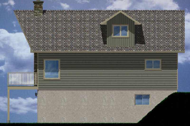 Home Plan - Exterior - Other Elevation 1 for Contemporary House Plan #126-166 - 3 bed, 2 bath