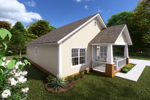 Exterior - Other Elevation 2 for Cottage House Plan #513-2083 - 2 bed, 2 bath