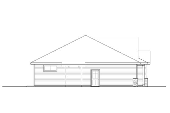 Exterior - Other Elevation for Ranch House Plan #124-1161 - 3 bed, 2 bath