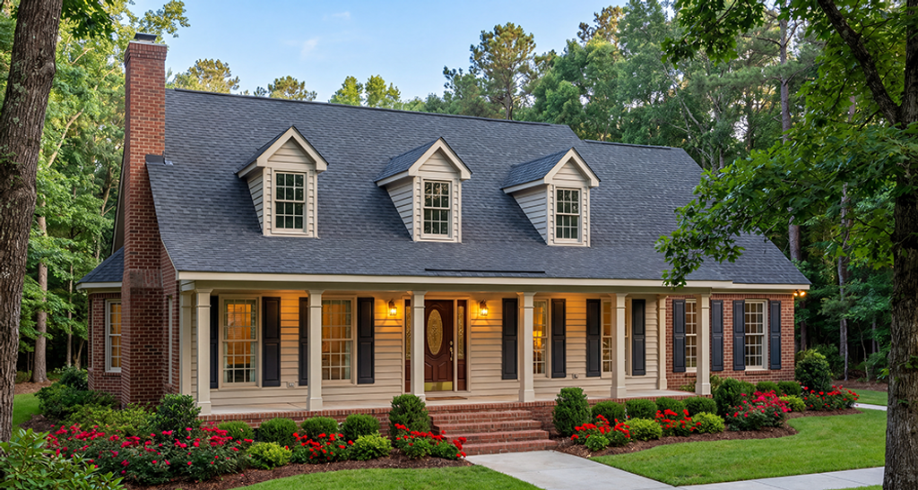 Exterior - Front Elevation 2 for Southern House Plan #406-221 - 3 bed, 2 bath