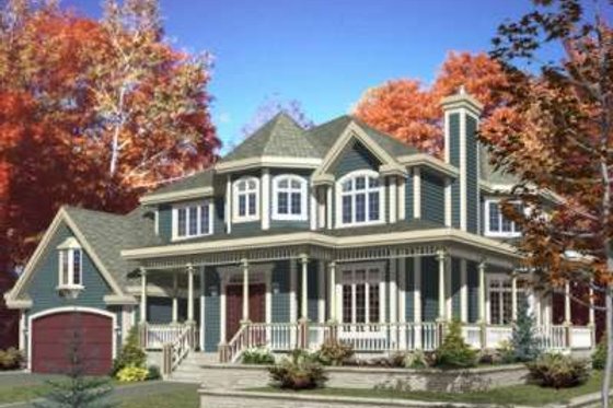 Exterior - Front Elevation for Craftsman House Plan #138-111 - 4 bed, 2.5 bath