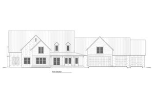 Exterior - Front Elevation 3 for Farmhouse House Plan #1081-12 - 4 bed, 4.5 bath