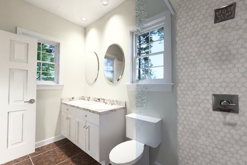 House Blueprint - Interior - Master Bathroom 1 for Cottage House Plan #513-2448 - 4 bed, 3 bath