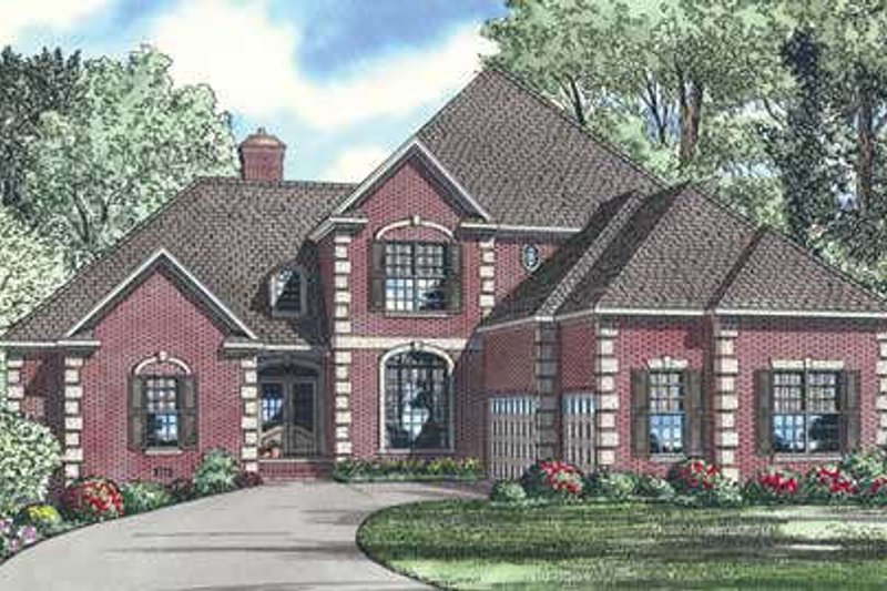 Dream House Plan - European Exterior - Front Elevation Plan #17-201