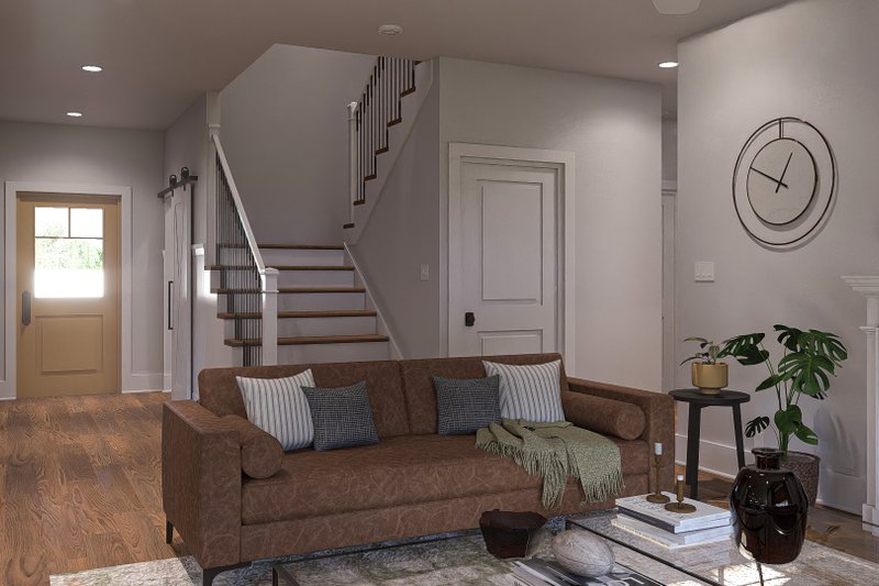 Architectural House Design - Interior - Entry for Traditional House Plan #455-416 - 4 bed, 3 bath