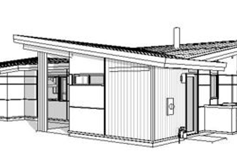 House Design - Exterior - Other Elevation for Modern House Plan #895-159 - 2 bed, 2 bath