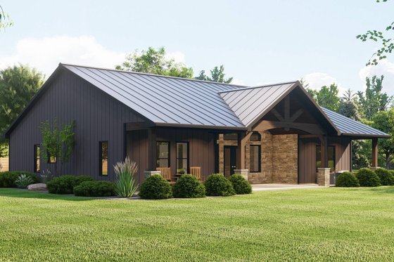 Exterior - Other Elevation 1 for Country House Plan #1064-268 - 2 bed, 2 bath