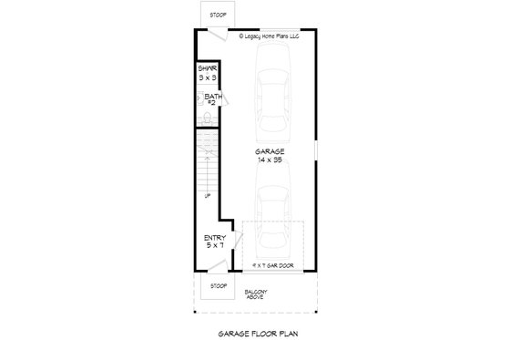 Floor Plan - Main Floor for Traditional House Plan #932-628 - 1 bed, 2 bath