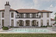 Mediterranean Style House Plan - 5 Beds 4.5 Baths 5460 Sq/Ft Plan #455-524 