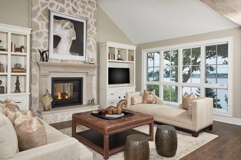 Architectural House Design - Interior - Family Room for European House Plan #928-384 - 4 bed, 3.5 bath