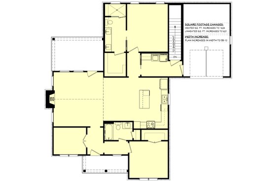 Floor Plan - Other Floor for Country House Plan #430-401 - 2 bed, 2 bath