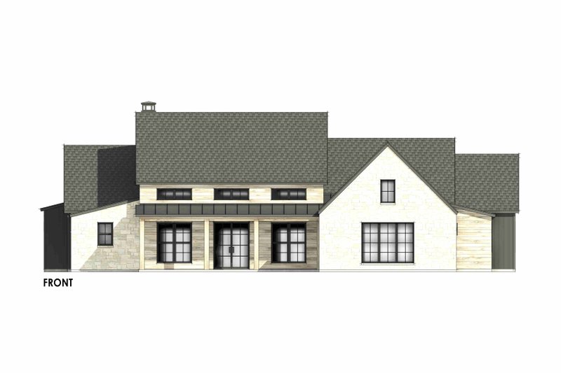 House Design - Exterior - Front Elevation 4 for Farmhouse House Plan #1096-57 - 4 bed, 4.5 bath