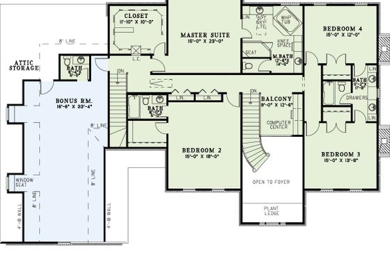 Exterior - Front Elevation 4 for European House Plan #17-2340 - 4 bed, 5 bath