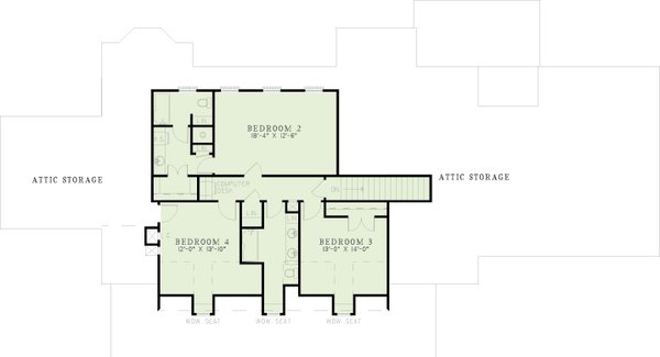 Dream House Plan - Farmhouse Floor Plan - Upper Floor Plan #17-297
