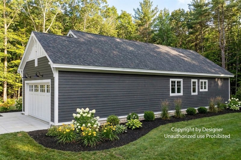 House Blueprint - Exterior - Front Elevation 4 for Farmhouse House Plan #51-1546 - 2 bed, 2 bath