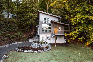 Exterior - Front Elevation 3 for Contemporary House Plan #1070-146 - 2 bed, 2.5 bath