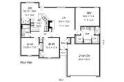 Traditional Style House Plan - 3 Beds 2 Baths 1428 Sq/Ft Plan #329-176 
