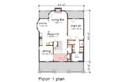 Craftsman Style House Plan - 4 Beds 2.5 Baths 2174 Sq/Ft Plan #79-359 Floor 