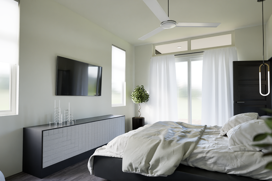 Interior - Master Bedroom 1 for Contemporary House Plan #48-1125 - 3 bed, 2 bath