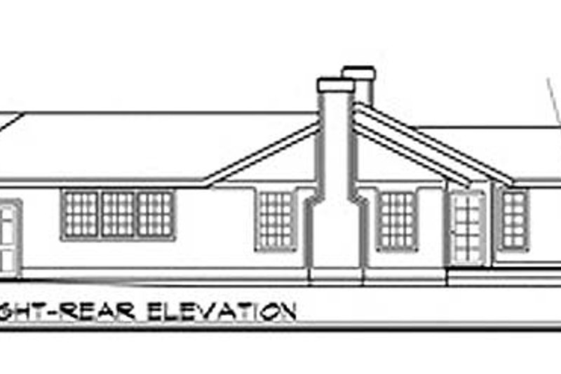Home Plan - Exterior - Other Elevation 3 for Ranch House Plan #124-120 - 3 bed, 2.5 bath