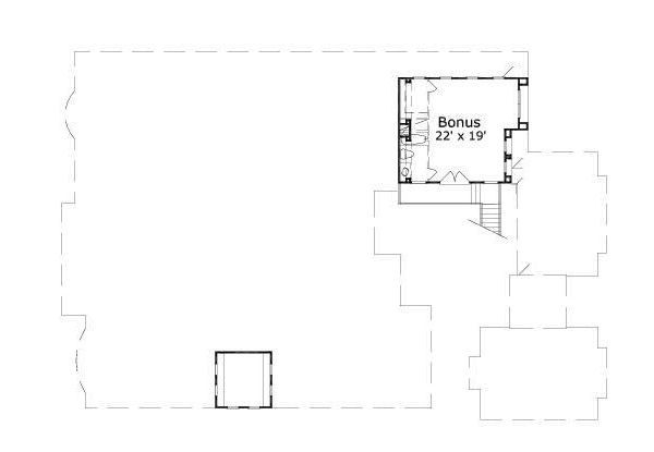 Mediterranean Floor Plan - Upper Floor Plan #411-822