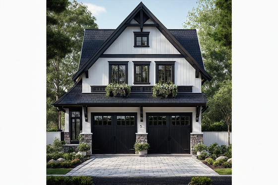 Country Style Garage Apartment Plan