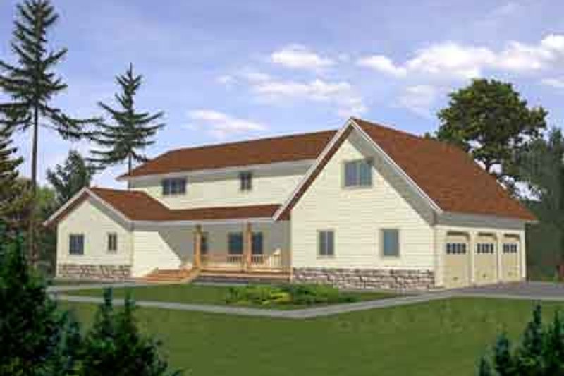 Home Plan - Traditional Exterior - Front Elevation Plan #117-274