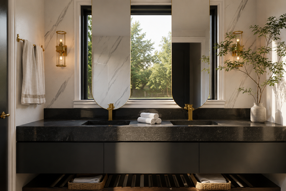Interior - Master Bathroom for Barndominium House Plan #1064-494 - 3 bed, 2.5 bath