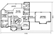European Style House Plan - 5 Beds 4 Baths 5402 Sq/Ft Plan #84-190 